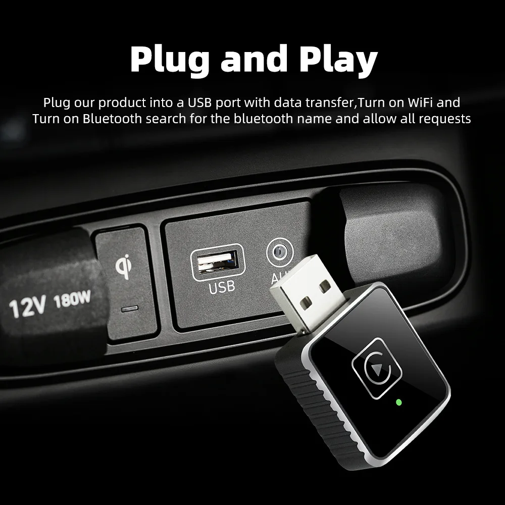 

Комплект беспроводной обновления 2 в 1 Android AUTO CarPlay для Dacia Toyota Nissan Honda Subaru Skoda Seat Opel Fiat Vehicles Smart Radio
