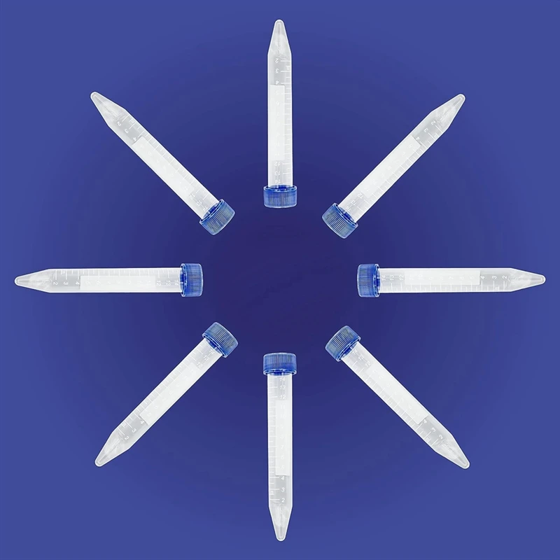 Scientific Conical Centrifuge Tubes 50ML, [50 Pack] Plastic Test Tube With Screw Caps, 50ML Sterile Test Tubes With Lids Durable