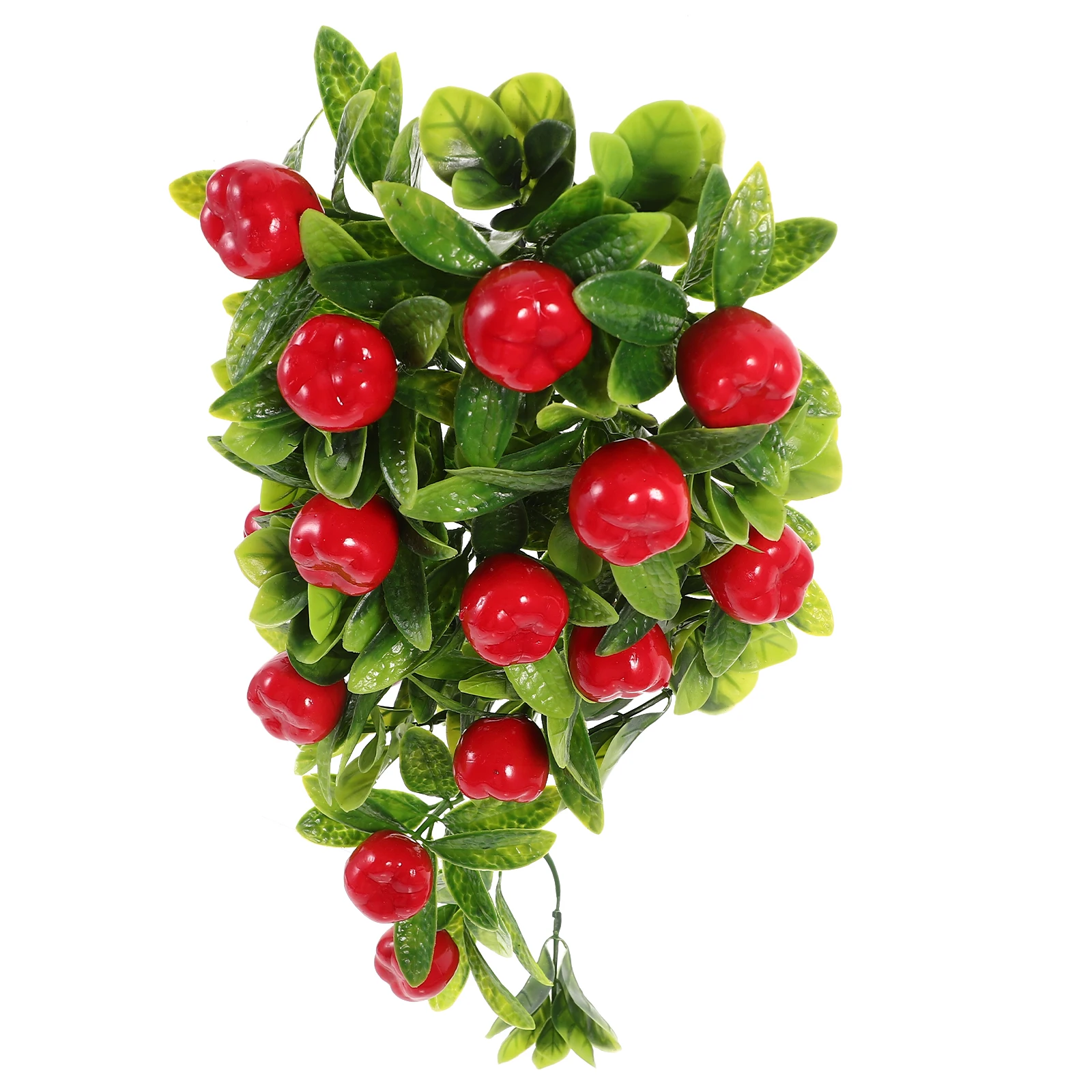

Fake Hanging PlantsPlastic Decorative Wall Fake Plant Rattan Adorn ArtLemon Green Simulation Leaf Hanging Decor