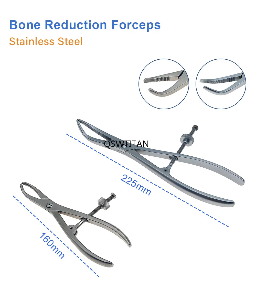 Bone Reduction Forceps Serrated Jaws Bone Holding Forceps Upper/lower veterinary orthopedic Practice instruments