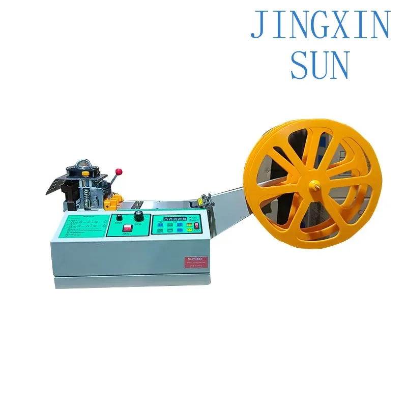 High Speed Computer controlled fabric cutting machine  Automatic Ribbon Hot Cutter Webbing Cutting Machine