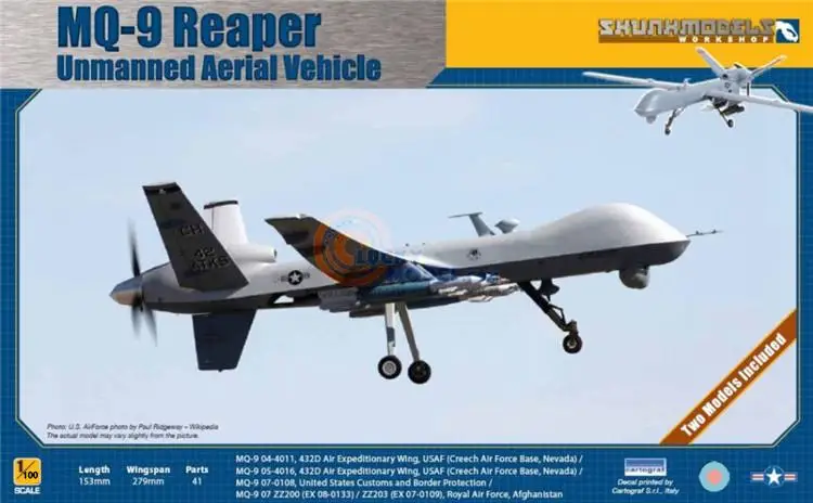 Kinetic SKUNKMODEL SW91001 1/100 MQ-9 Reaper Unmanned Aerial Vehicle