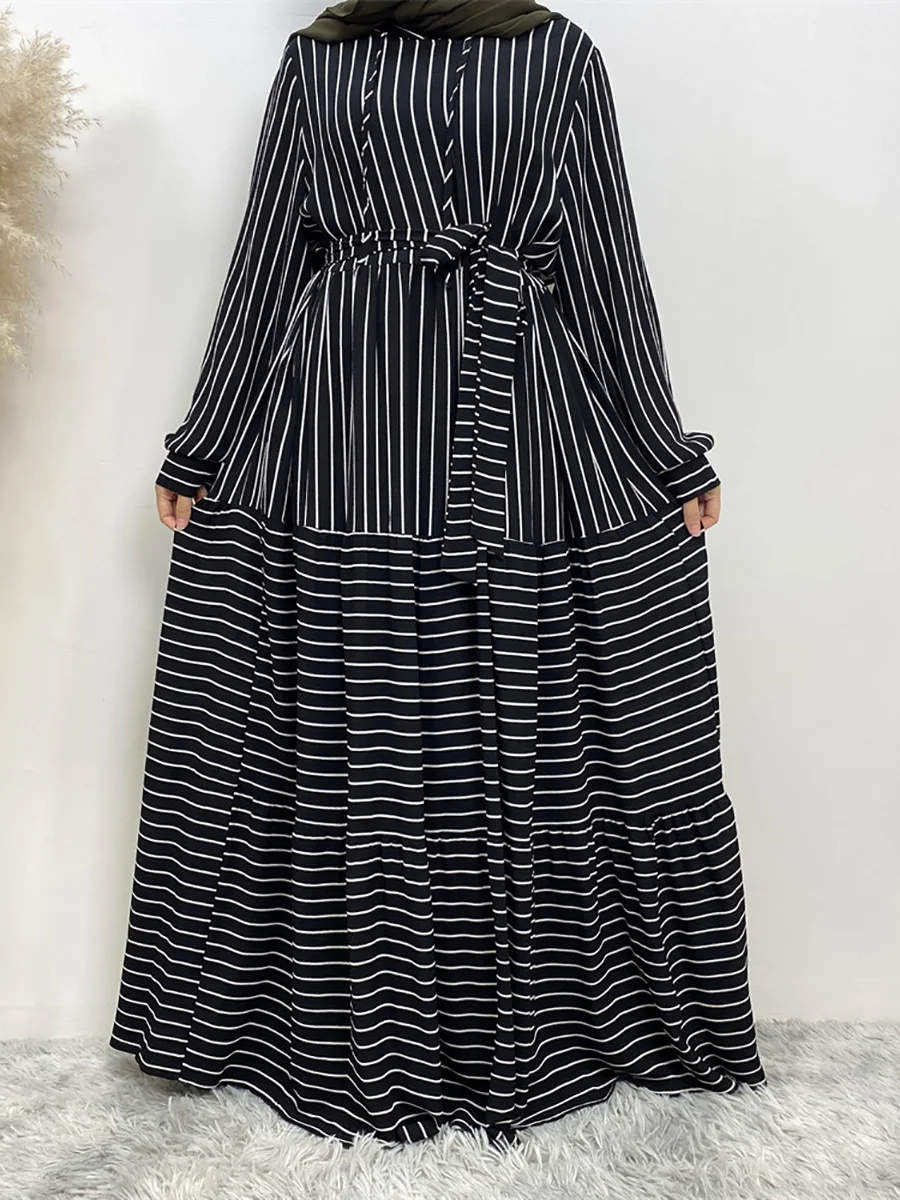 Skromny Abaya Ramadan Musulman De Mode suknia w stylu Maxi indyk Kaftan islamska odzież muzułmański dla kobiet hidżab sukienka Kaftan Vestidos