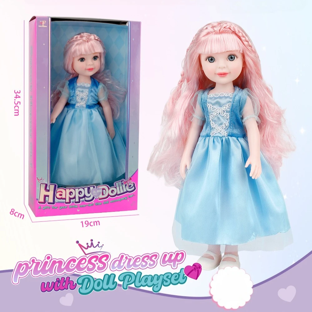1Pc Soft Vinyl Princess Doll Gift Box with Outfits, cute dress-up figure, gentle pretend play birthday & holiday gift for girls