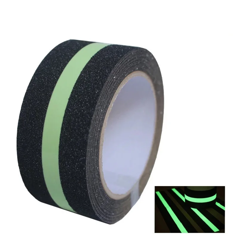 

5cm*5m Anti Slip Luminous Tape Adhesive Warning Tape Glow in Dark Safety Safety Track Tape Skid Tape Prevents Risk of Slippage