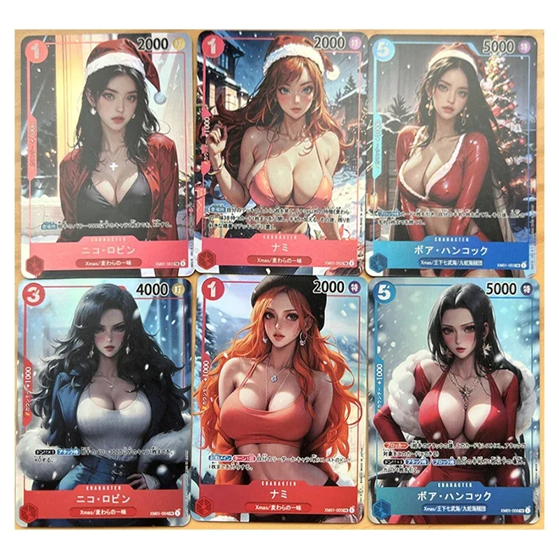 Anime ONE PIECE DIY ACG Battle Game Cards Perona Hancock Nami Ulti Yamato Luffy Toys for boys Collectible Cards Birthday Present