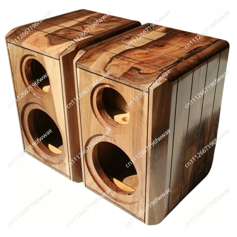 The same solid wood speaker 4 5  6.5  8 inch dual frequency bookshelf sound maze speaker