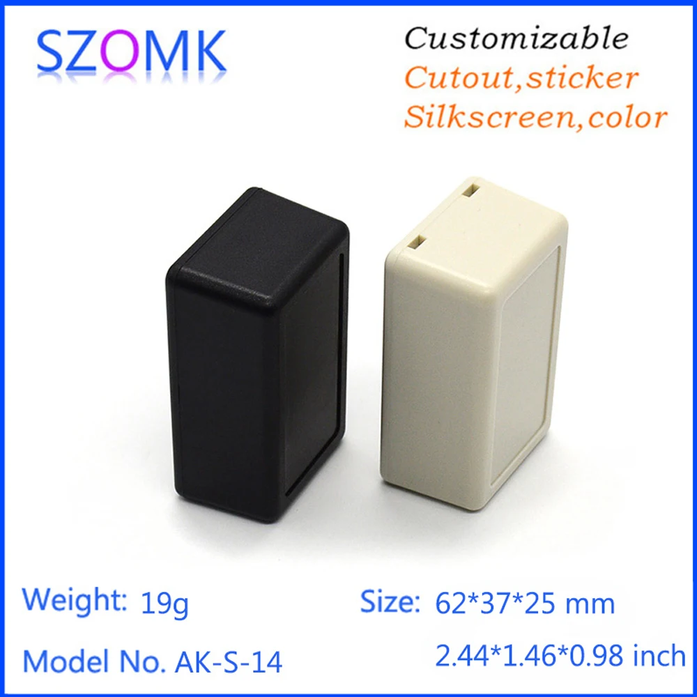 5Pcs 62*37*25mm high quality small plastic enclosures for electronics szomk plastic control switch housing box