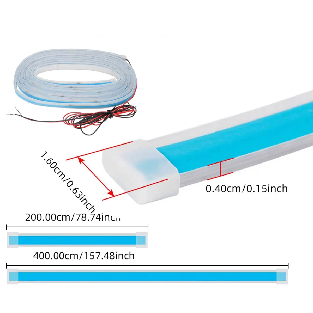 2m/4m Car Trunk Light Strip Flexible Scan Soft Led Light Strip Hidden Trunk Automatic Induction Lamp Universal for SUV MPV gallery 4