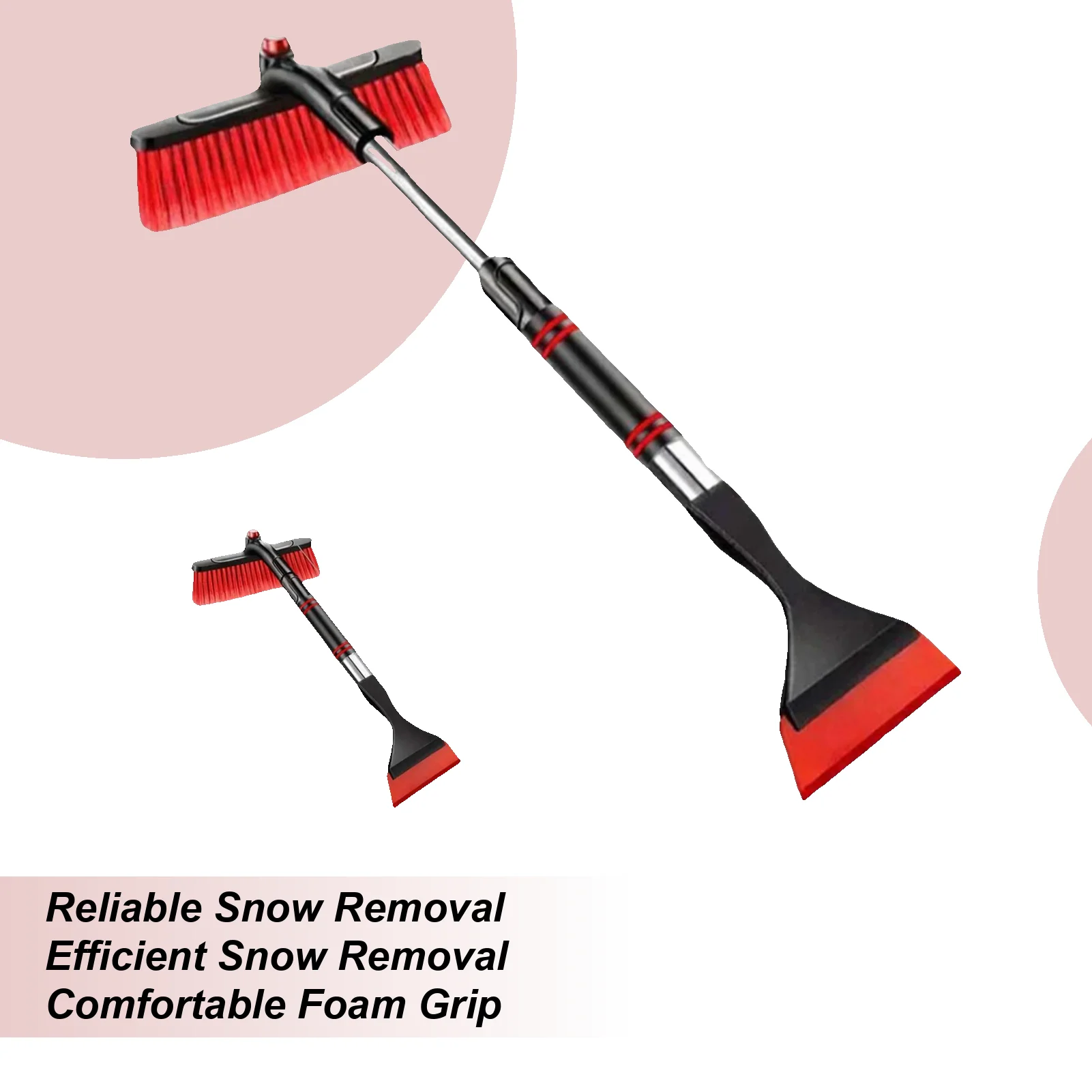 

Snow Brush And Ice Scraper Ergonomic Telescopic Detachable Winter Windshield Ice Removal Tool For Vehicle Truck SUV Window Frost