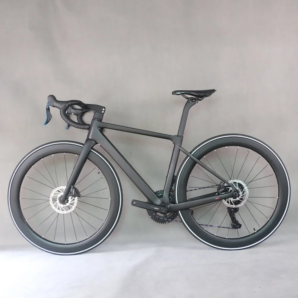 2x14 Speed Carbon Disc Road Bike for TT-X43 Hydraulic Di2 Groupset Normal Carbon wheels Size 45/48/50/52/54cm