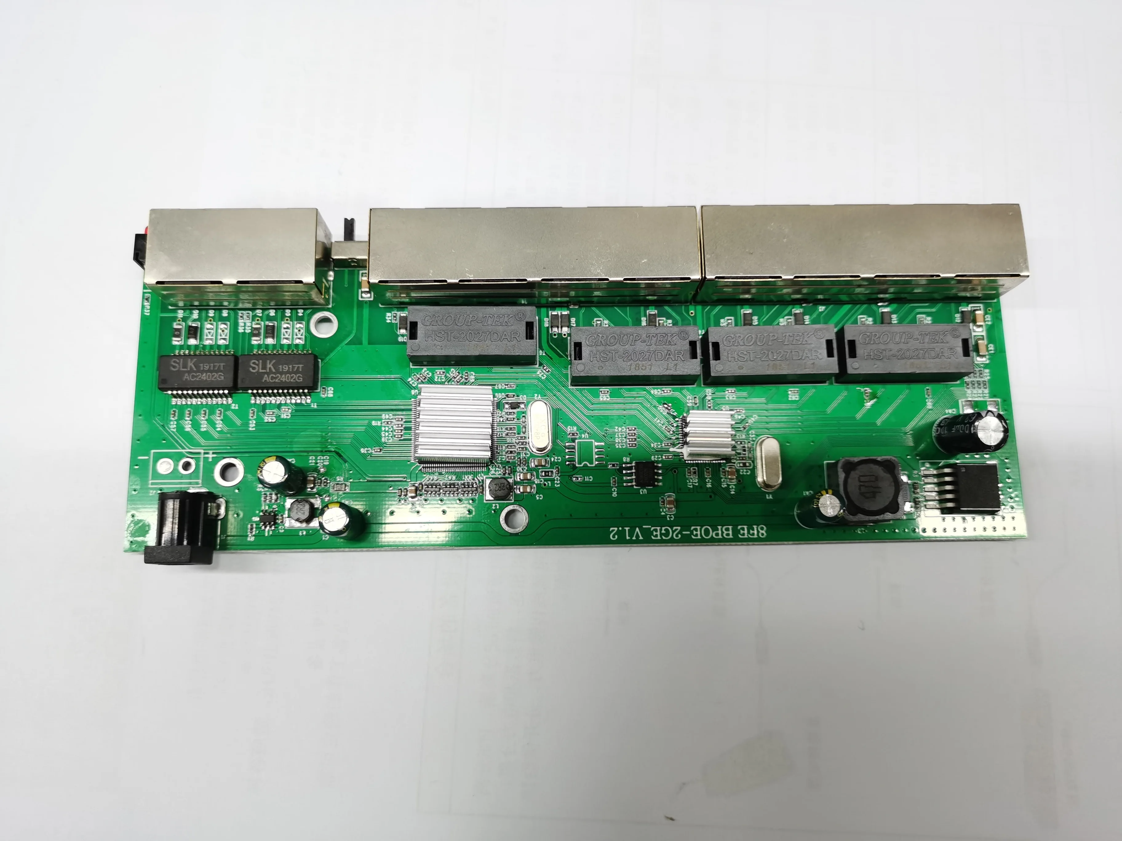 Wanglink High Quality 10/100Mbps 8 port with 2GE Uplink VLAN Control Network RPOE PCB