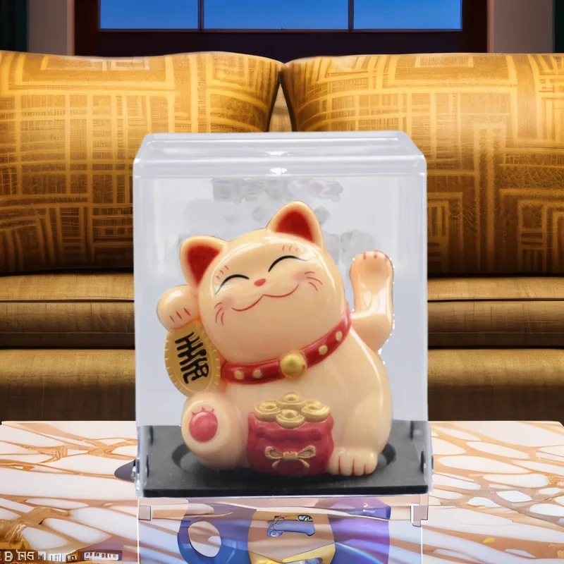 2025 جديد تعمل بالطاقة الشمسية الحظ القط يلوحون القط لطيف يلوحون القط حسن الحظ الشمسية القط الثروة ترحيب القطط عرض المنزل سيارة الديكور #5