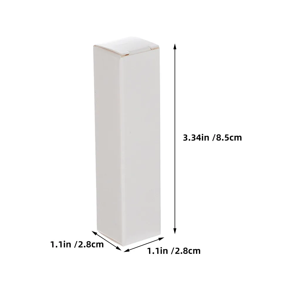 50Pcs Rectangle Kraft Lipstick Packaging Boxes Empty Lip Balm Containers Stylish Natural Box for Handmade Lip Products