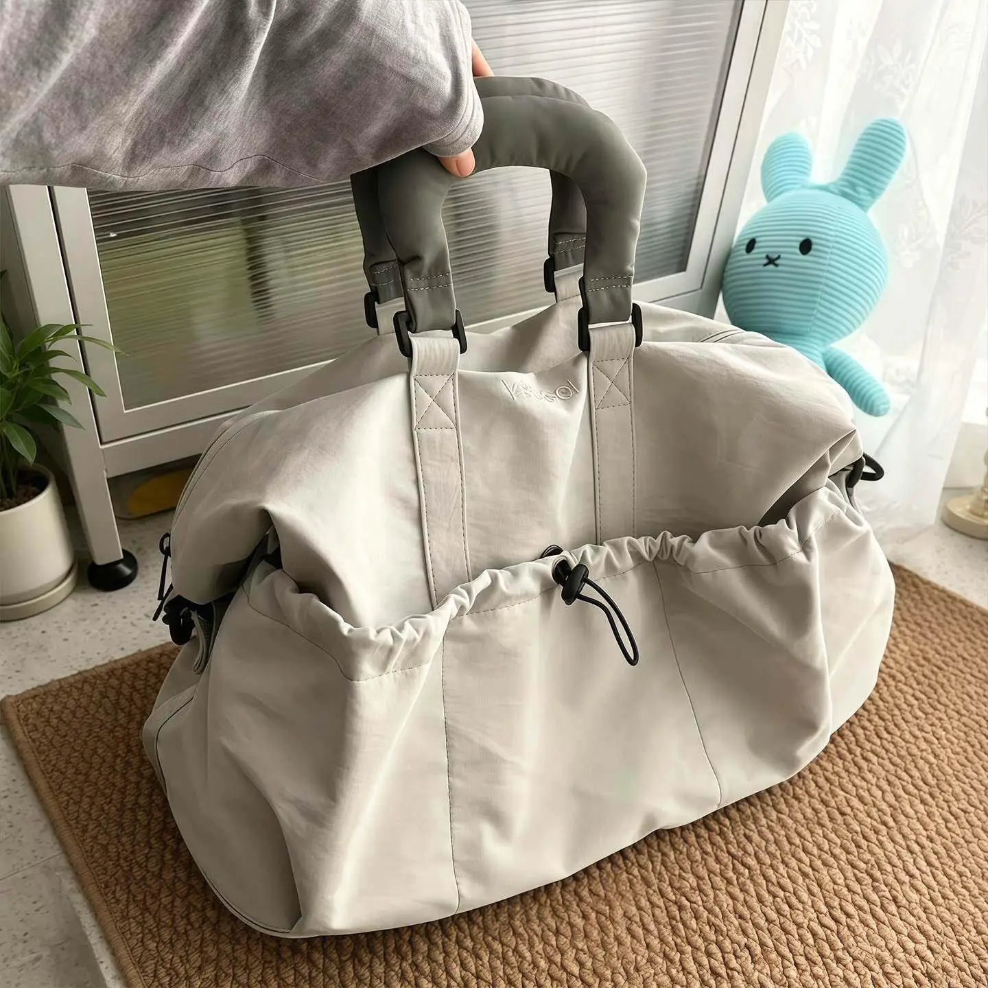 lightweight-korean-style-travel-bag-handbag-shoulder-crossbody-bag-short-trip-outing-large-capacity-single-strap-bag