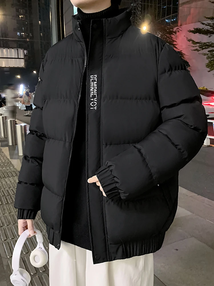 

Мужская утепленная хлопковая куртка на осень-зиму, теплая, с воротником-стойкой, модная, абсолютно новая, 2024 года, морозостойкая верхняя одежда