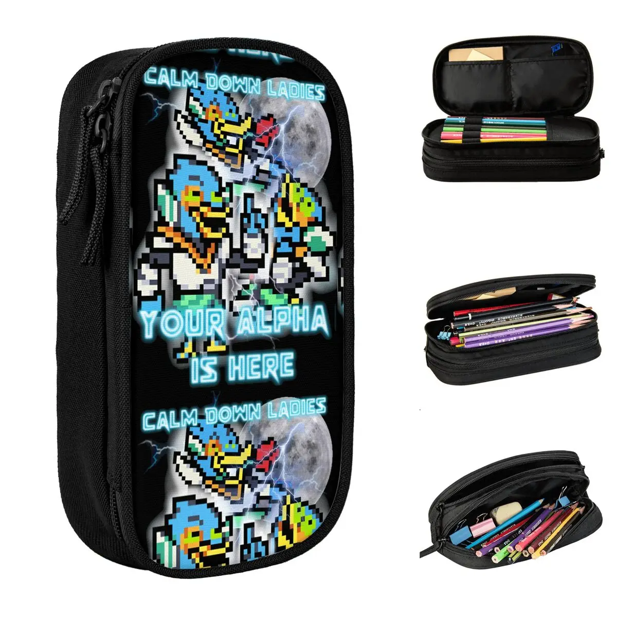 calma-se-senhoras-seu-alfa-e-aqui-berdly-deltarune-lapis-caso-criancas-moda-caixa-de-lapis-escola-lapis-casos-suprimentos-presente