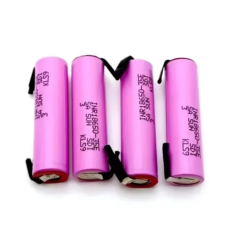 2024 New 35E 18650 3500mah High Power Discharge Rechargeable Battery High Power Discharge, 20a High Current+DIY Nickel