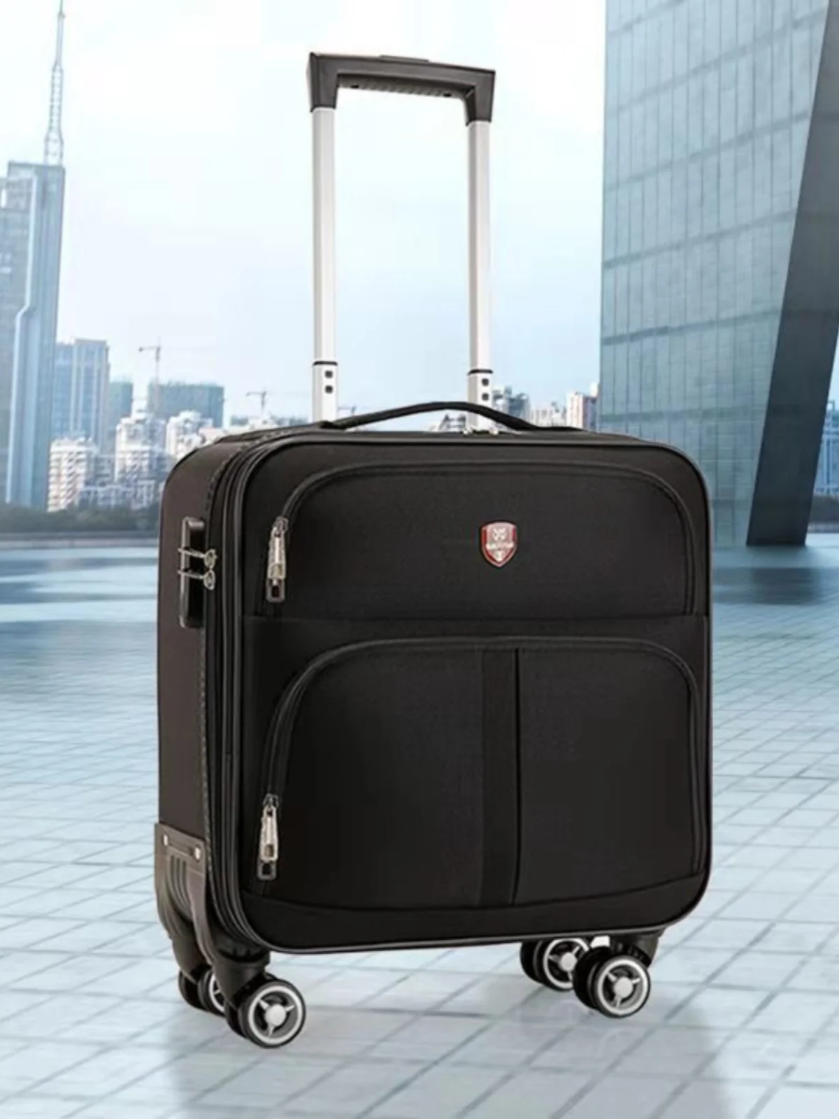 Walizka podróżna Busin Travel Lage z zamkiem szyfrowym, uniwersalnymi kółkami, bagażem podręcznym do bagażu kabinowego, walizka podróżna dla kobiet, walizka M.