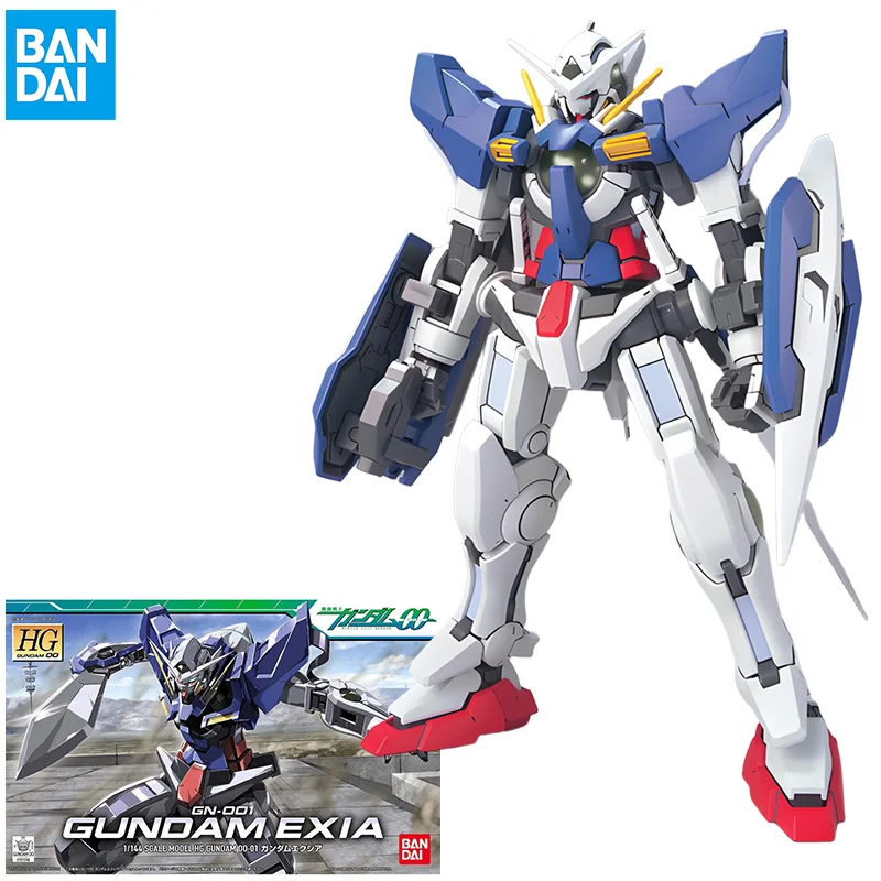 

Bandai Original Gundam HG00 1/144 OO 01 GN-001 EXIA Action Figure Assembly Toys Collectible Model Ornaments Gifts for Children