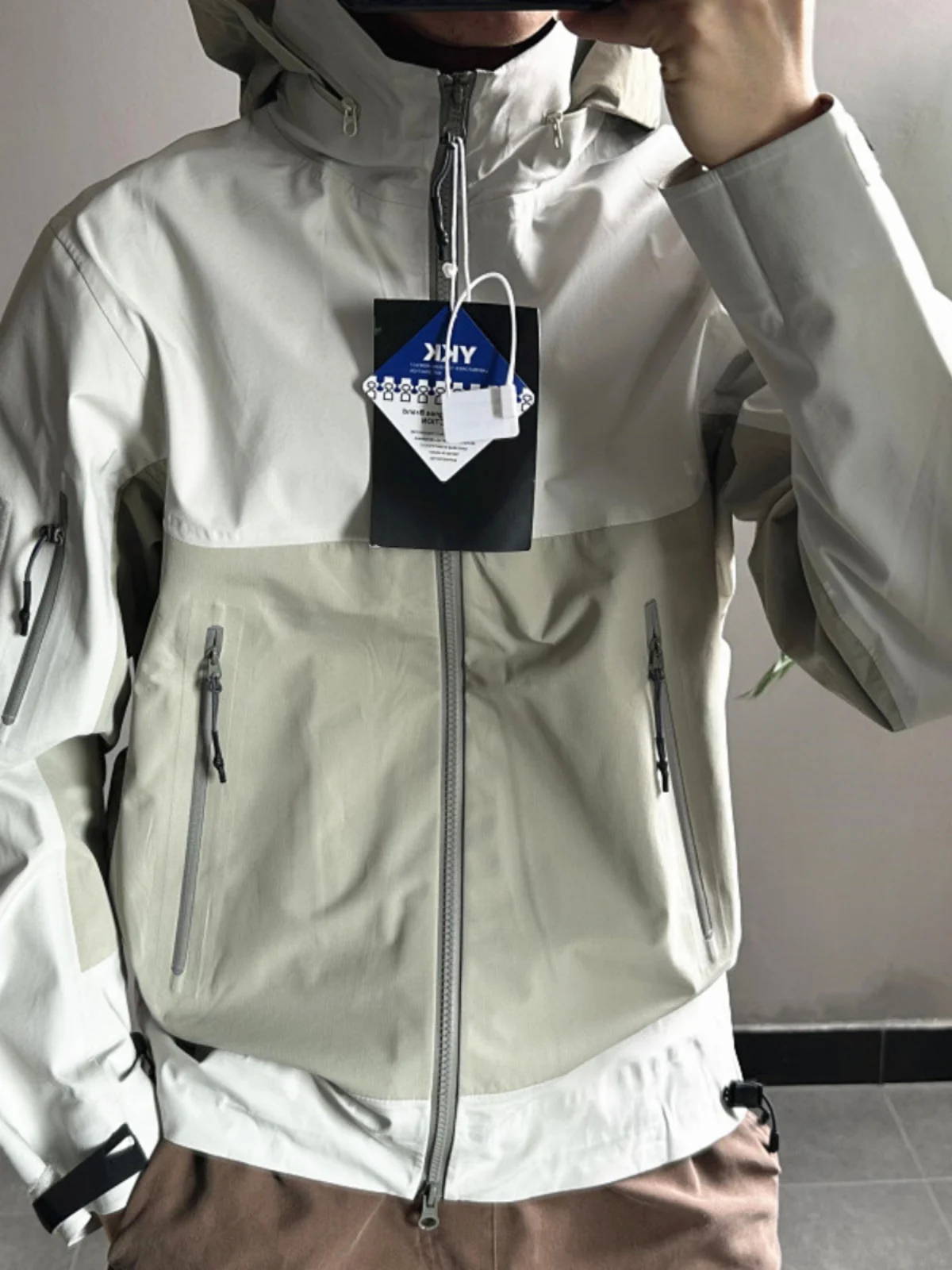 Outdoor Men's Jacket Capsule SA All-Weather High-End Function Heat-sealed Process Autumn Winter down Jacket Hooded Coat
