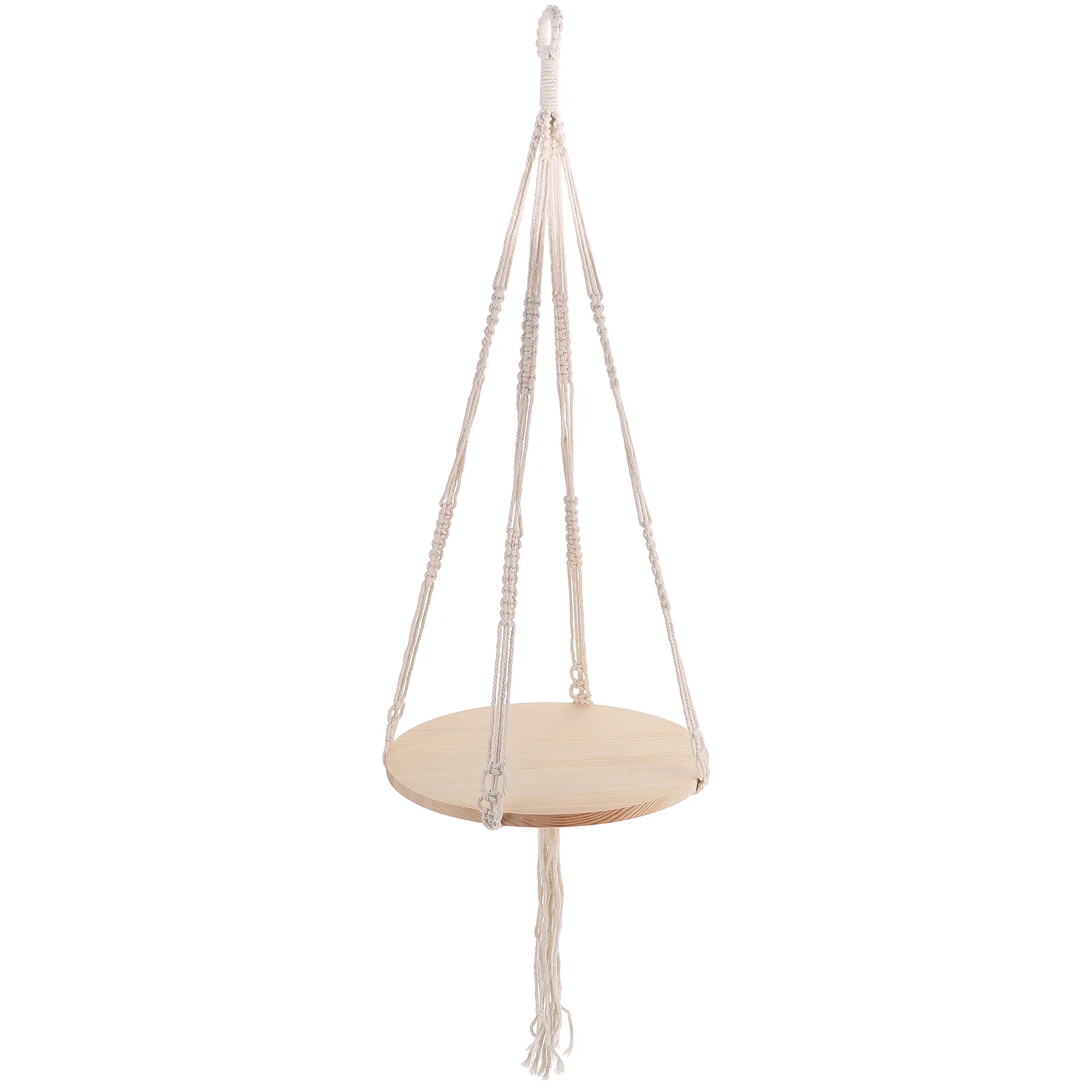 

Woven Hanging Basket Macrame Shelf Plant Pot Hanger Material Storage Tool Flowerpot Holder Indoor Outdoor Decor