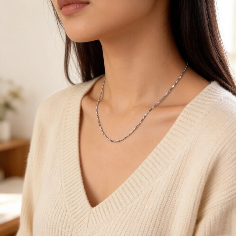 Collier en chaîne vénizia, nouveau brin de Bijoux de mode 2022, Bijoux en argent de Style européen, cadeau pour hommes et femmes