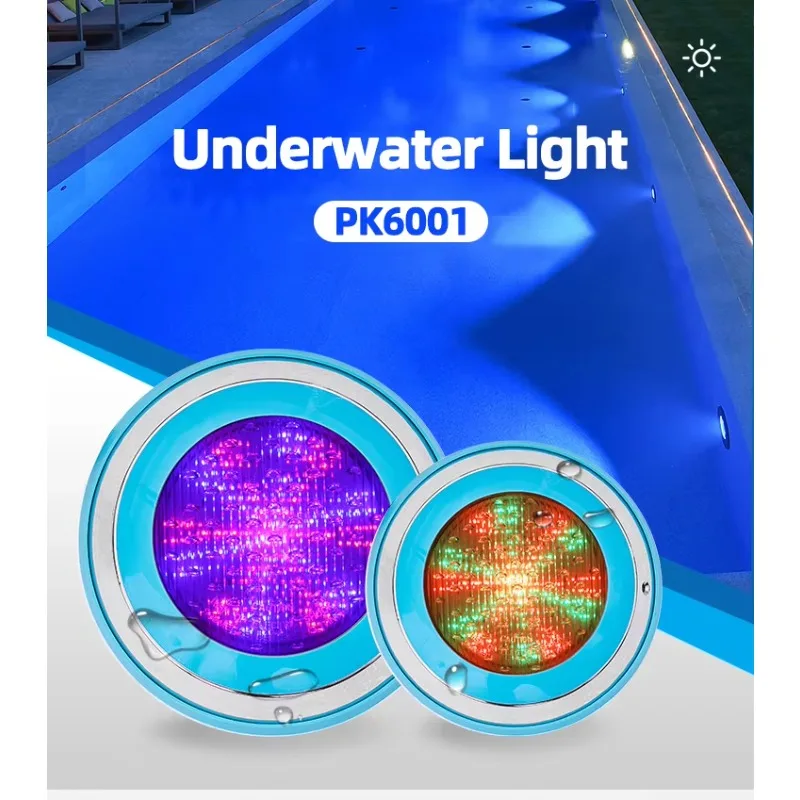 

STLF PK6001 LED Pool Wall Mount Light White RGB Waterproof Swimming Pool Accessories