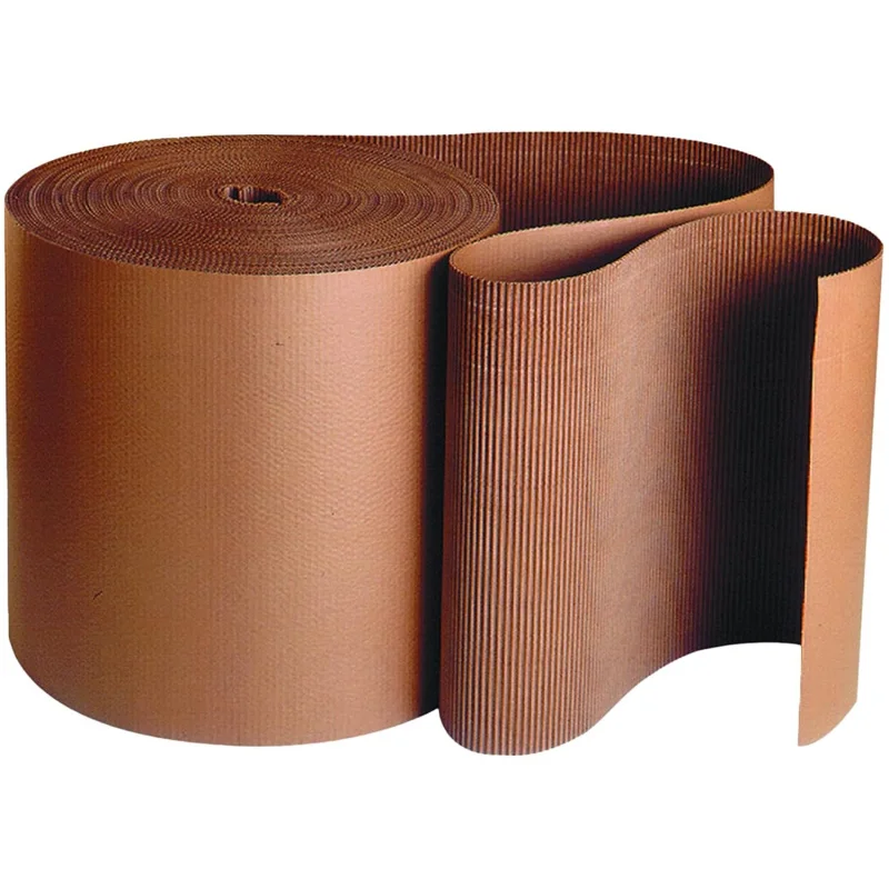 

Corrugated Cardboard Roll, 18" x 250', Single Face, A-Flute, Kraft, Flexible Wrap for Protecting Glass, Metal and Other Fragile