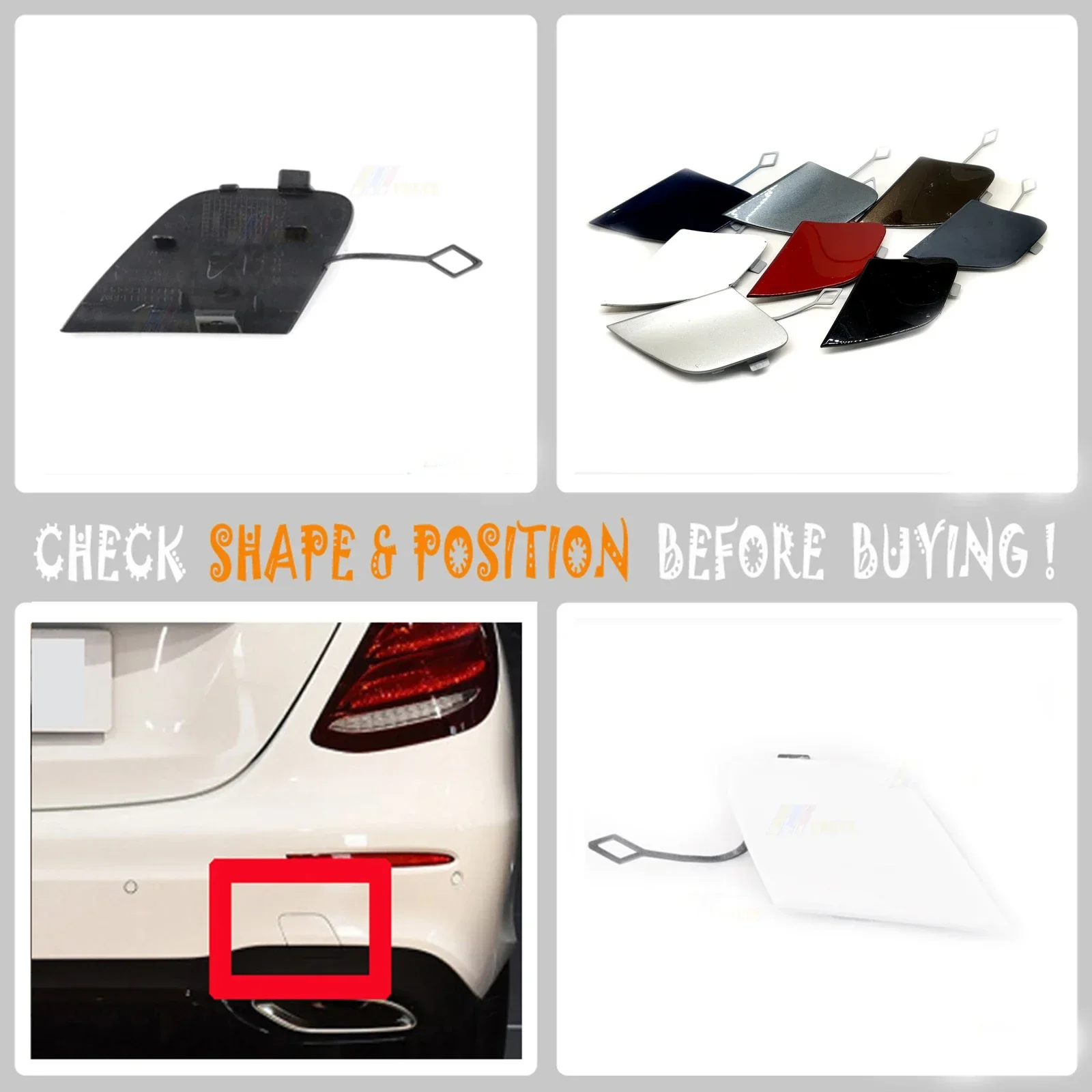 Роскошная задняя крышка для буксировки 17-20 Mercedes E-Class W213 седан S213 пикап 2138850022