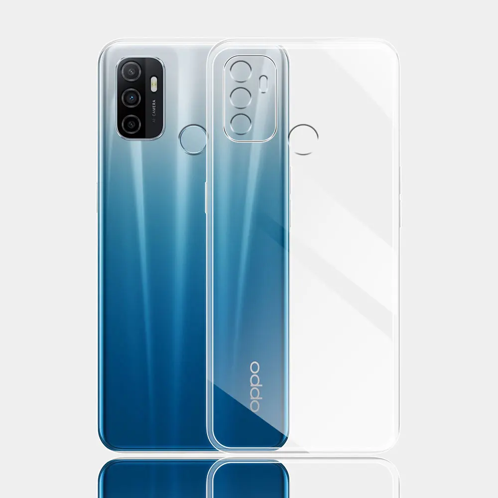 Funda de silicona ultrafina para Oppo A53 2020, carcasa trasera transparente de TPU suave para Oppo A53s 2020, parachoques Coque para Oppo A53