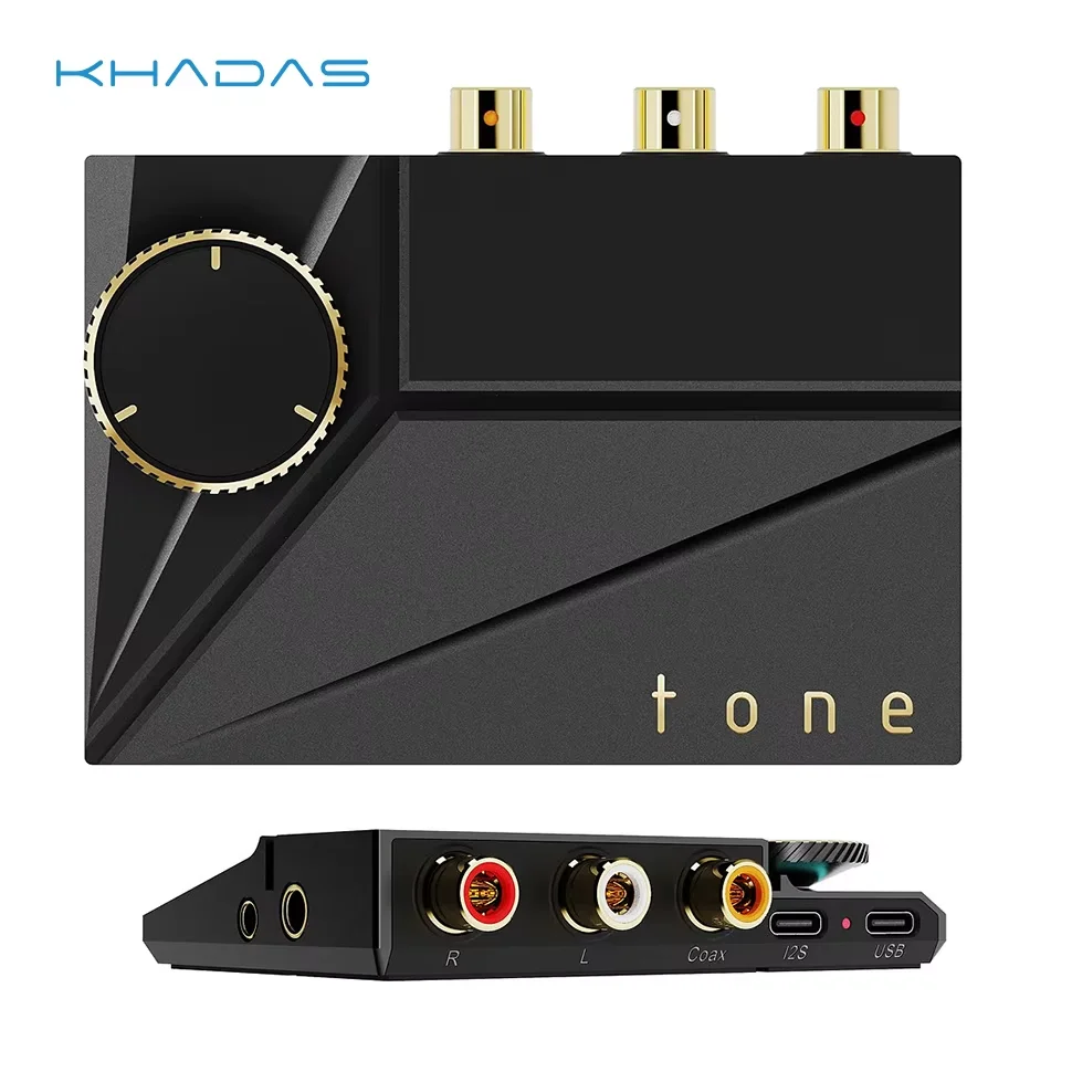 

Портативный Настольный ЦАП Khadas Tone2 Pro, ЦАП Hi-Fi, усилитель ЦАП ES9038Q2M, MQA 768K/32 бит, родной DSD512 для домашнего аудио