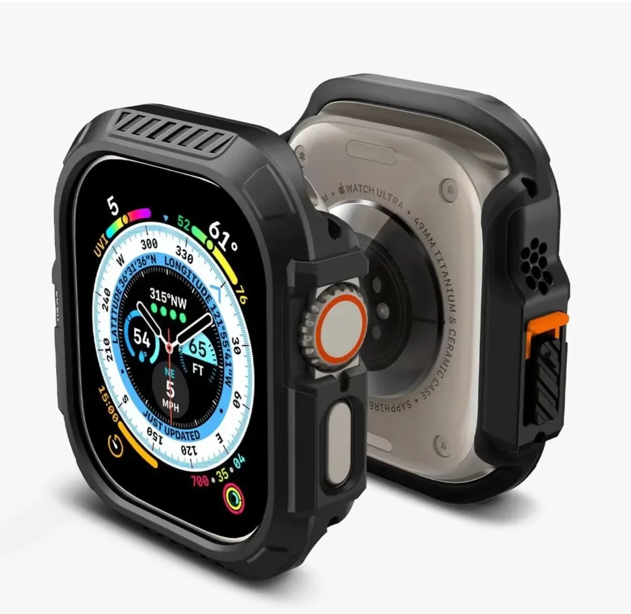 غطاء لساعة أبل ، 49 ، 45 ، 44 ، 41 ، 41 ، 40 ، iWatch Ultra 2 ، إكسسوارات ، واقي ، 1 ، 2 ، السلسلة 8 ، 7 ، 6 ، 5