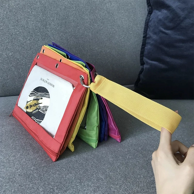 

INS Adult Rainbow Seven Color Shoulder Bag Oblique Span Card Storage Bag Stationery Bag Children's Waterproof Bag