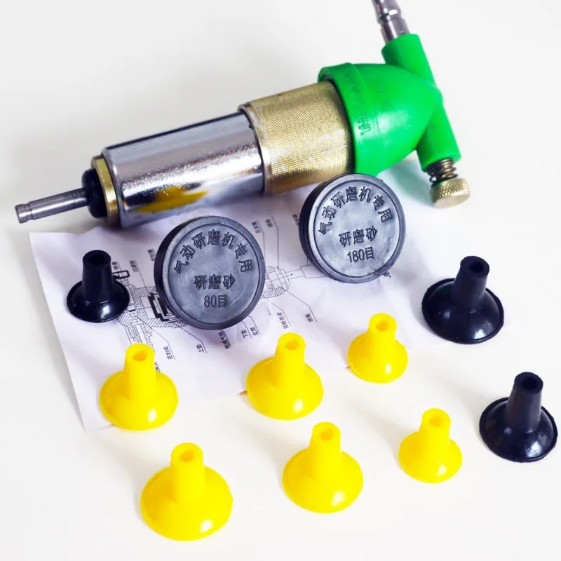 Air Operated Valve Lapper Automotive Engine Valve Repair Tool Pneumatic Valve Grinding Machine Valve Seat Lapping Kit Car Grin