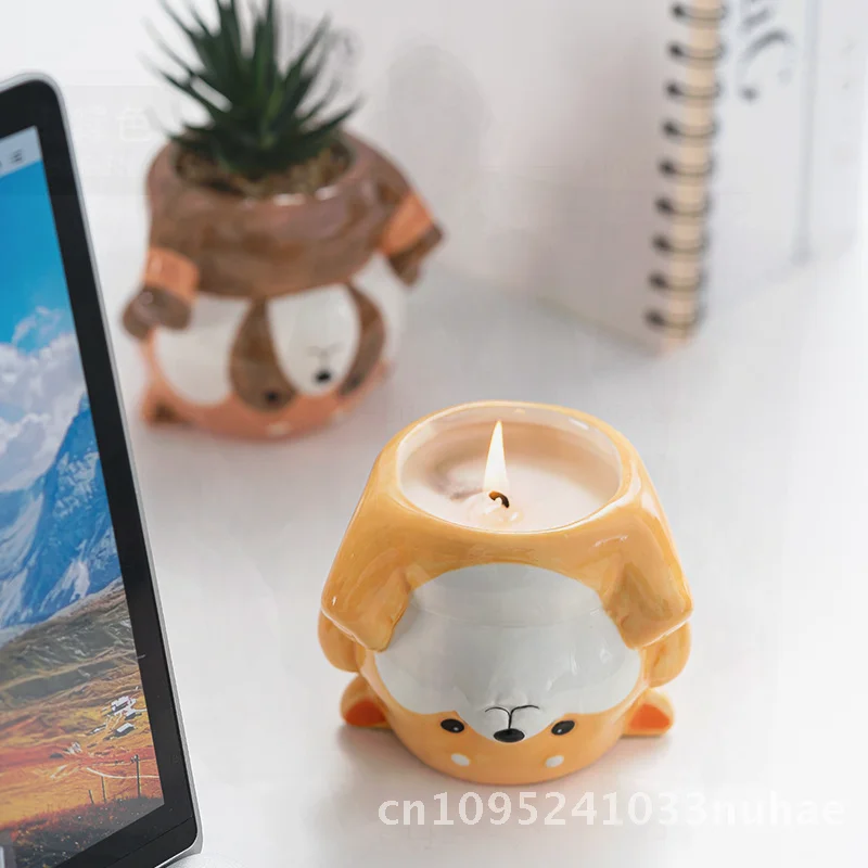Ceramic Cartoon Flower Pot Cute Breathable Home Garden Potted Plant Simple Creative Design for Desktop Floor Standing