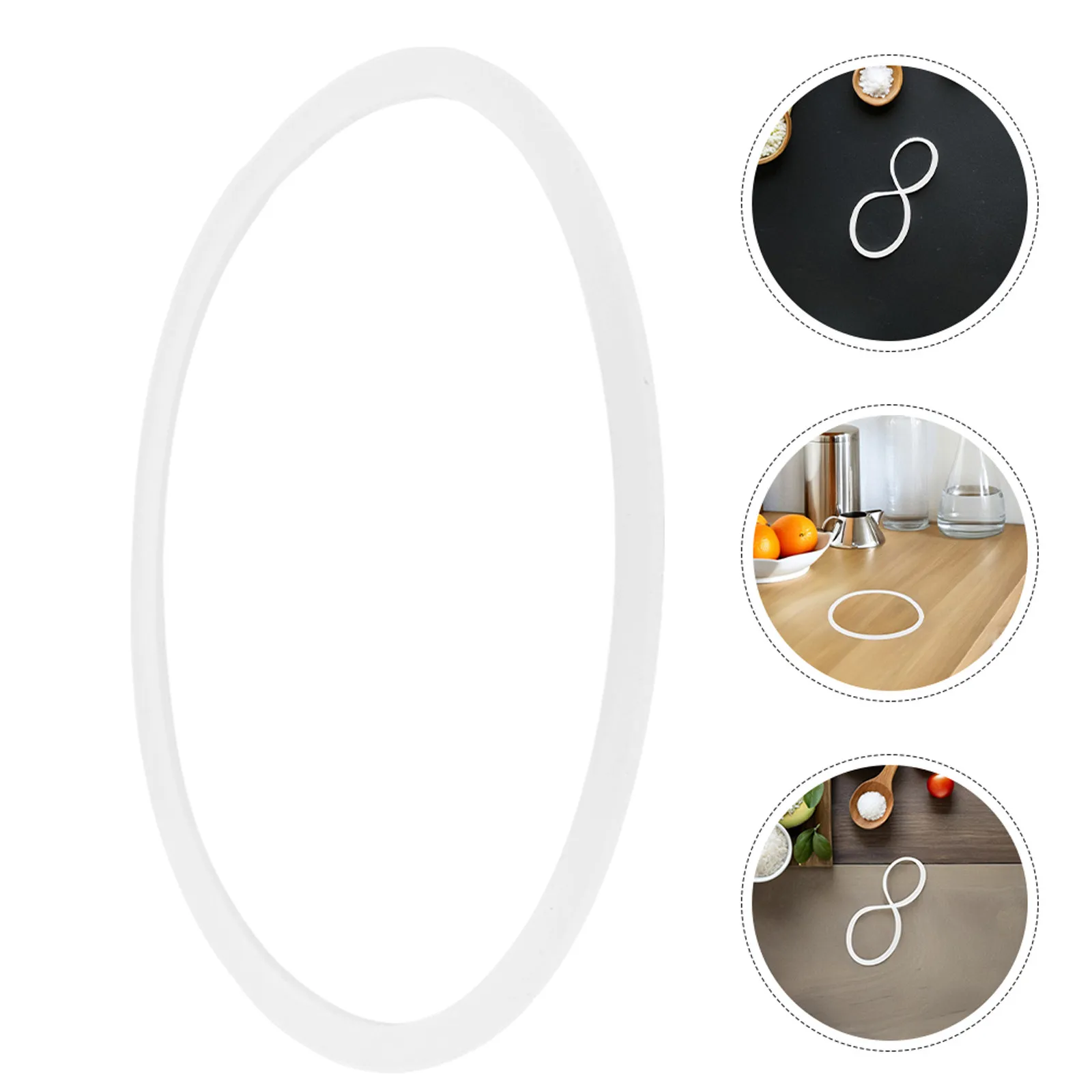 4Pcs Silicone Food Jar Gasket Replacement - Leak-Proof Airtight Lunch Box Seal Ring High Elasticity Tear-Resistant for Bento
