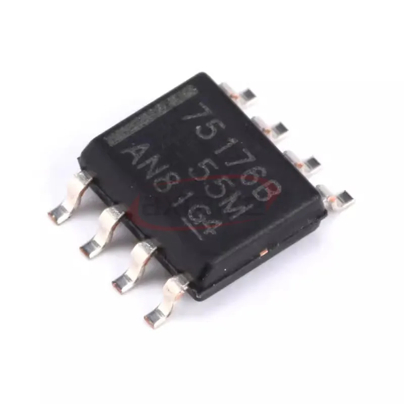 10PCS SN75176BP DIP-8 SN75176BDR 75176B SOIC-8 RS422/RS485 SN75176 75176 SOP SMD DIP Transceiver Driver Receiver IC