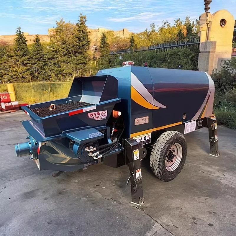 CE EPA Electric Small Concrete Pump Portable Concrete Trailer Pump  Customization Mini Concrete Pump
