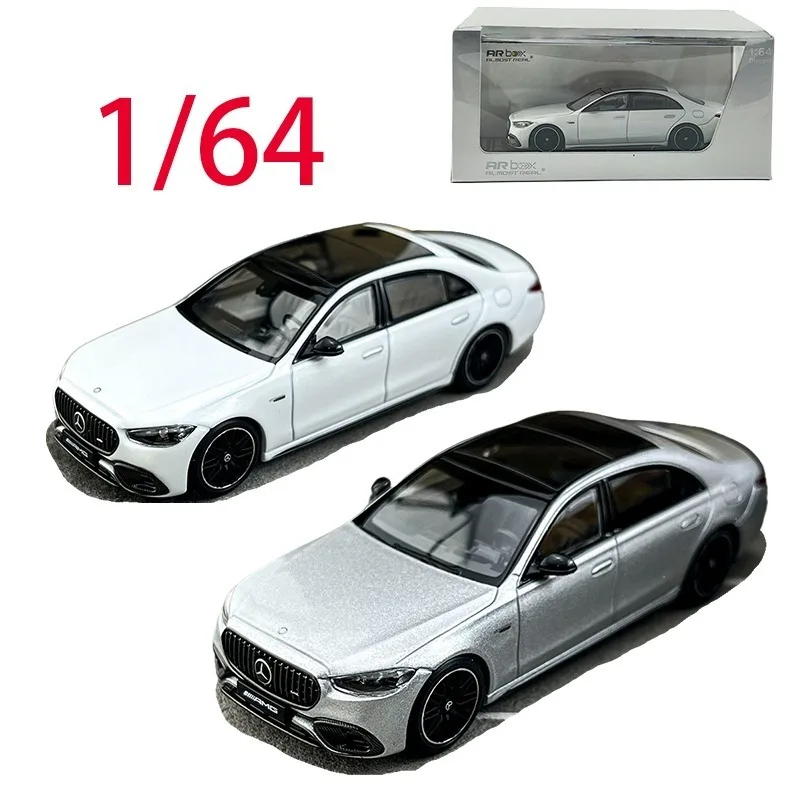 

AR литой под давлением масштаб 1/64 модель автомобиля Mercedes из сплава Mercedes S63 E AMG, игровые транспортные средства, игрушки для мальчиков, оригинальная коробка