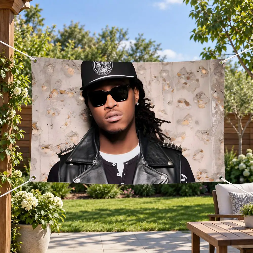 Rapper Future Flags Aesthetic Wall Tapestry Printed Wall Hanging Living Room Party Outdoor Decor