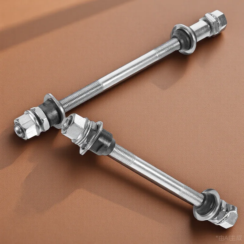 

2pcs Bicycle Axle Set Road Front Rear Axle Durable Wear-Resistant Replacement Bike Wheel Hub For Mountain Bike Cycling Parts