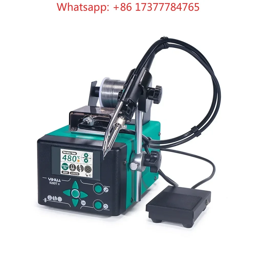 928DT-II Auto Tin Feeder Soldering Iron 230W Fast Heating Foot Pedal Welding Station