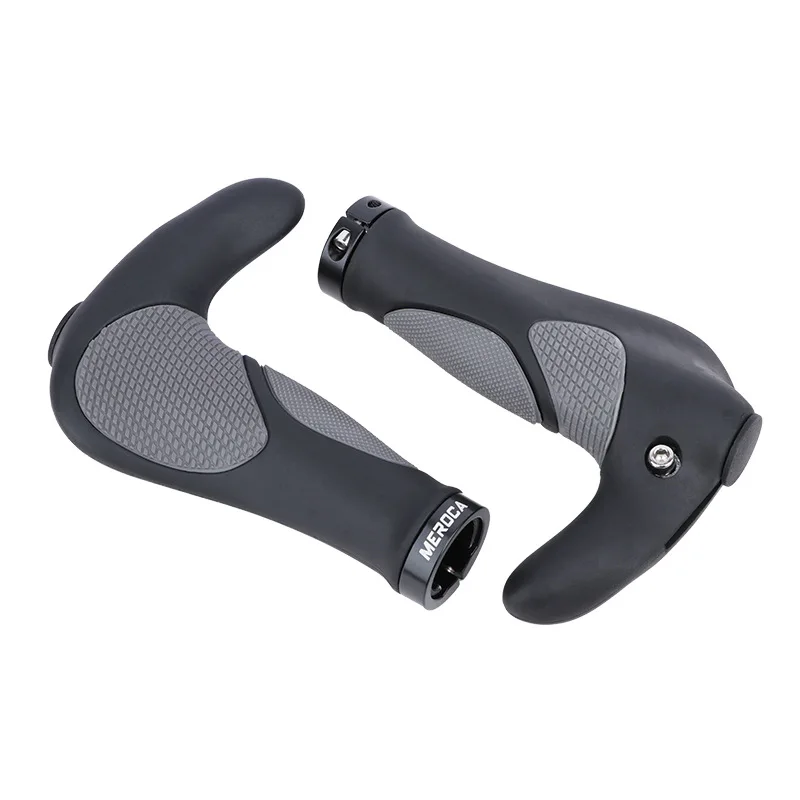 AliExpress NONE MEROCA bicycle grips with horns Rubber handle grips ergonomic mtb grips lock on For MTB Road bike Comfort Anti slip horn grip