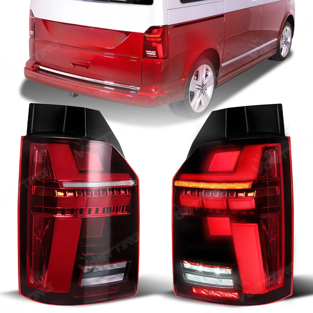 7LA945207 For VW Transporter Multivan Caravelle T6 2016 2017 2018 2019 Car LED Tail Lights Driving Turn Signal Brake Reverse Fog