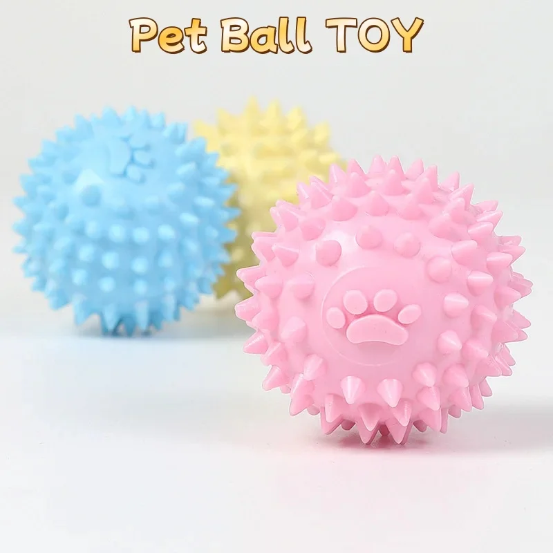 Juguetes para Mascotas, Pelota de Goma Interactiva para Perros, Pelota de Juguete para Masticar para Perros Pequeños y Grandes, Pelota de Limpieza Dental para Perros y Gatos, Accesorios para Mascotas