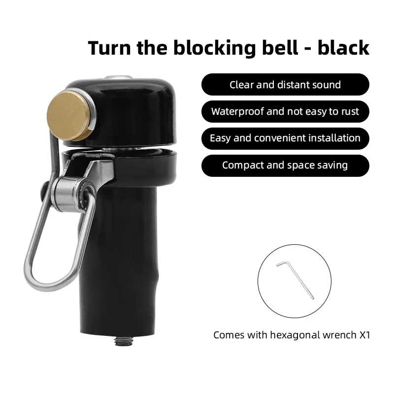 Fietsbel Gebogen Stuur Plug Bell Hoorn Waterdicht 80dB Luid Hoge Decibel Ring Alarmbel Racefiets Accessoires - afbeelding 1