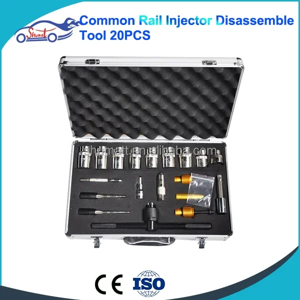 Diesel Injector Tester Injector Dismantling Tool Diesel Injector Test Tool CR Tool 20pcs Kit