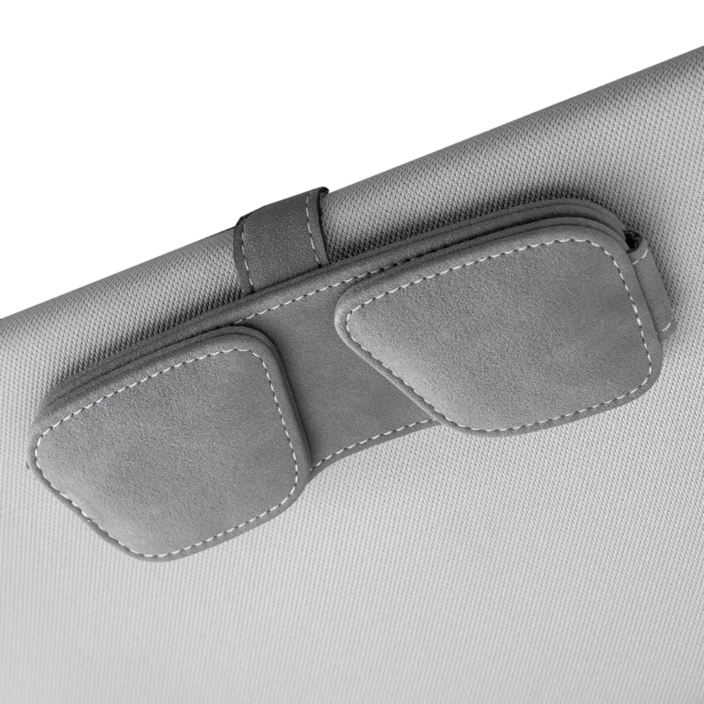 

Convenient Magnetic Sunglasses Holder Dual Clip Practical Eyeglass Hanger Multifunctional Space Saving Card Holder Truck