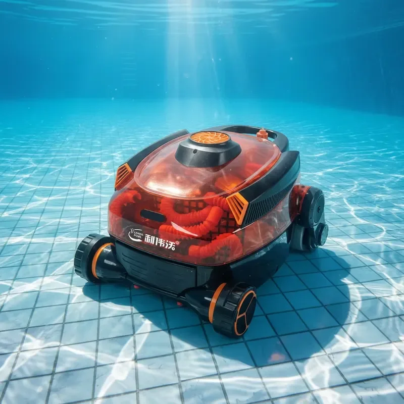 STLF JQR Smart Wireless Robotic Pool Cleaner Automatic Vacuum Intelligent Self-Cleaning Filter Bag Eco-Friendly High Quality